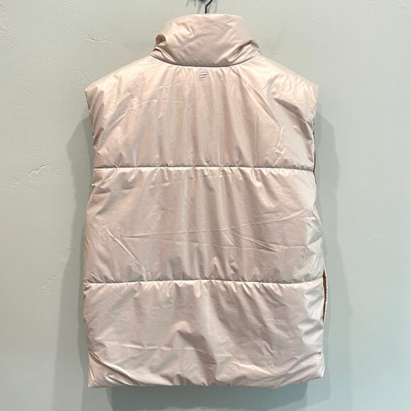 Fabletics Oversized Puffer Vest in Natural Blush/Bronzed Brown - Size: Small - Picture 4 of 11